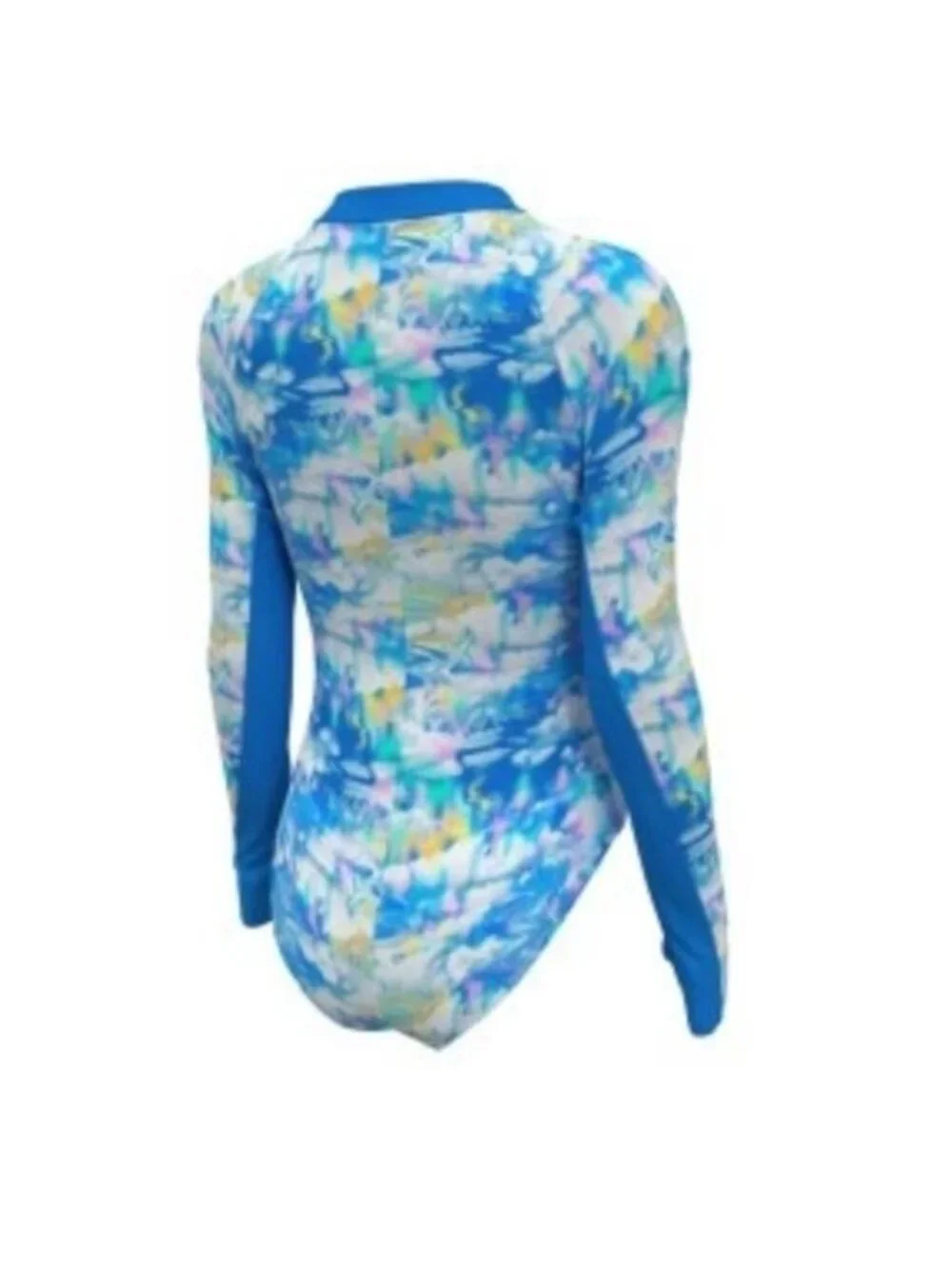Nike Swim Dream Clouds Long Sleeve One Piece NESSE733-458 Girl's L New with Tag